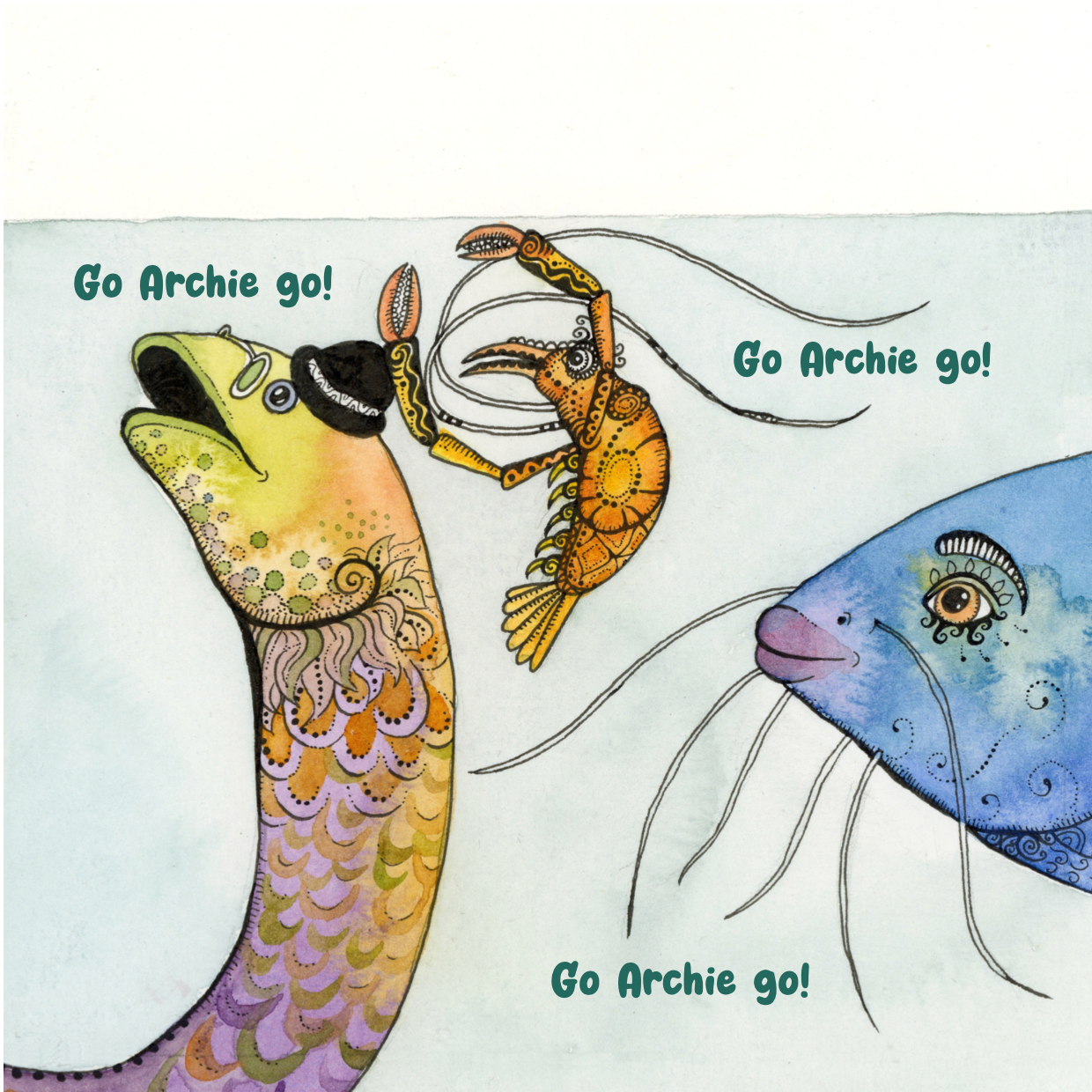 Archie the Archer Fish | Zinia King - A Dose of Whimsy